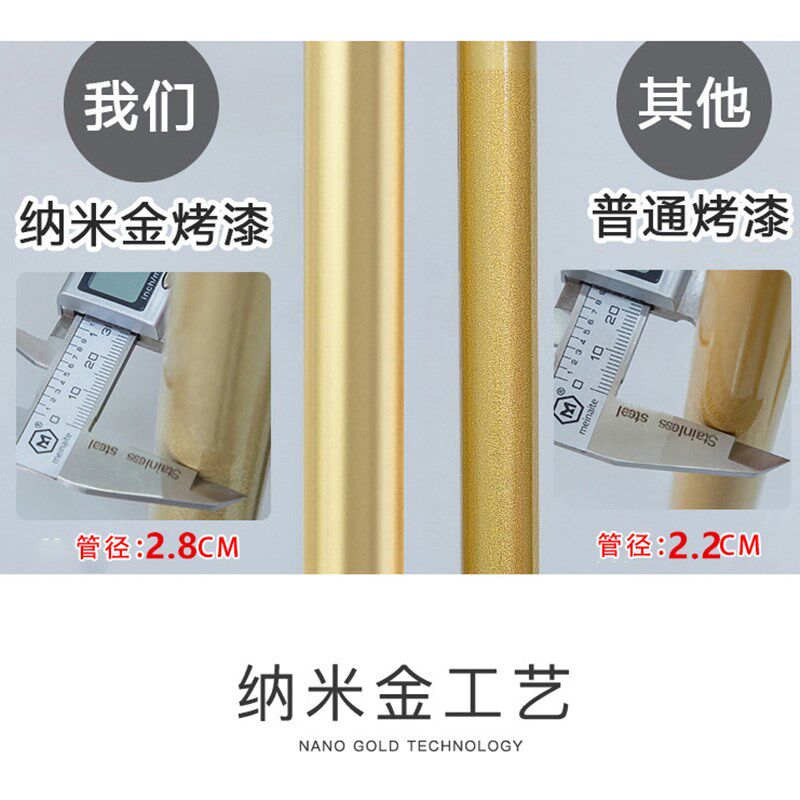 可升降双层挂衣架落地服装展示架卧室阳台上下多层晾Z晒衣杆铁架