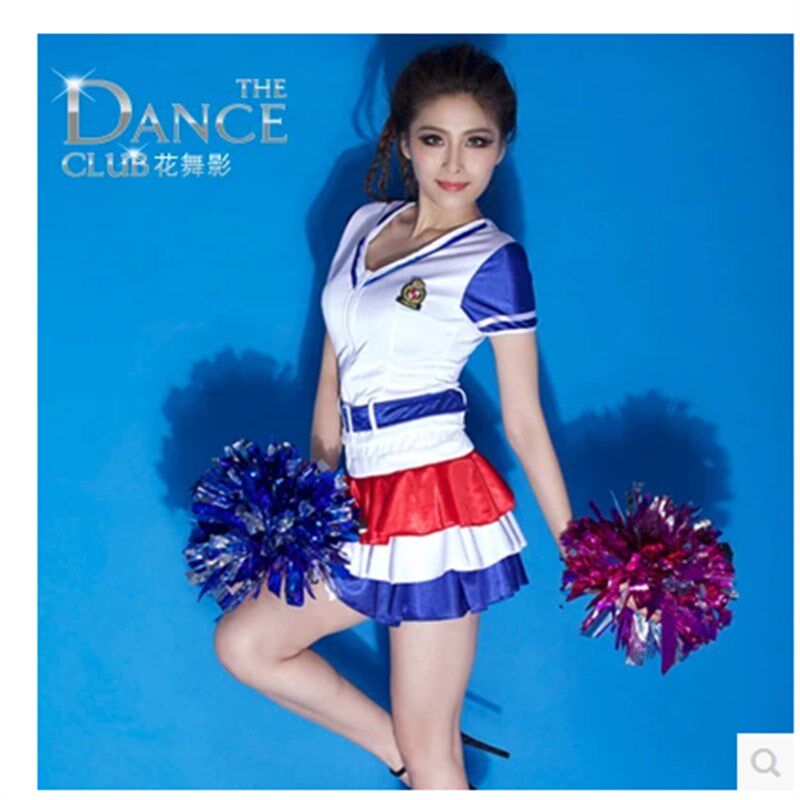 女学生成人拉拉队啦啦操演出表演服装足球宝贝健美U操团体队服套