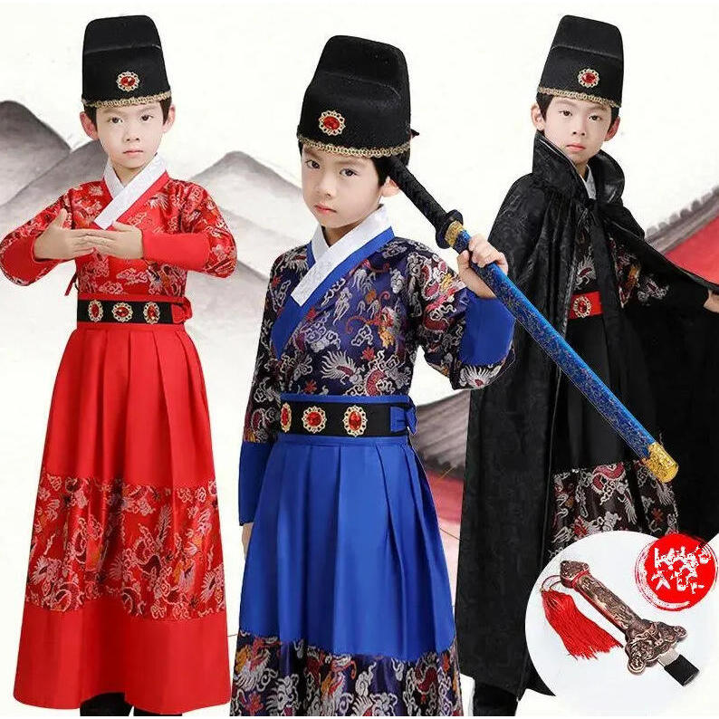 儿童古装汉服男童锦衣卫飞鱼服霸