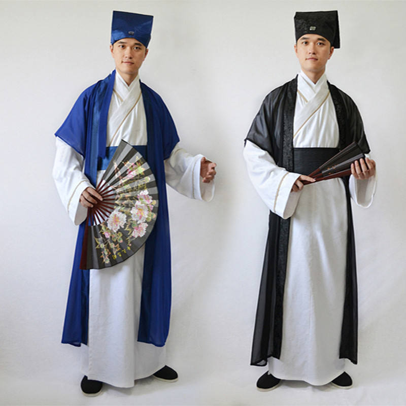 唐装汉服男中国风秀才服装表演服