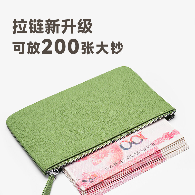 钱包2026新款大容量现金收纳y包袋万元钱夹女式大钞存放零钱包长