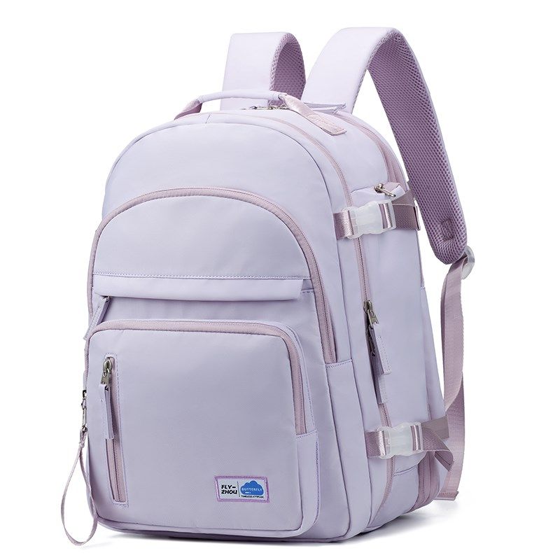 旅行双肩包女可扩容超大容量电脑书包轻便短途出差行李袋旅游背包