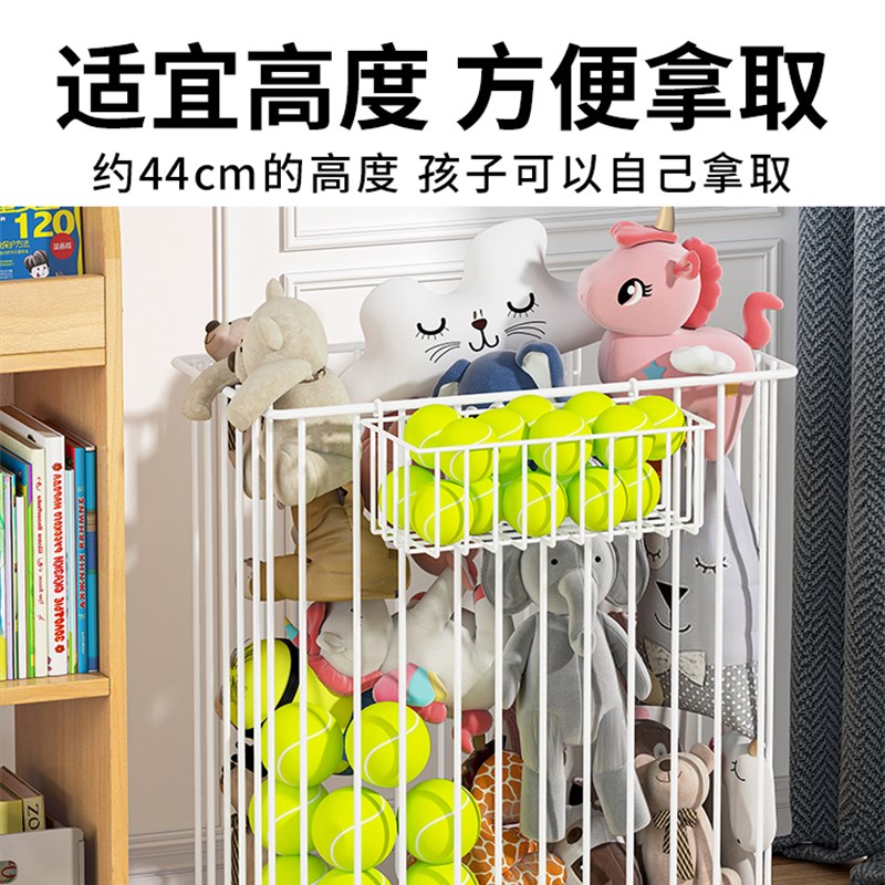 家用多功能置物架客厅落地式健身器材瑜伽垫收纳架带轮玩偶储物架