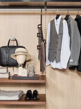 OMENIA意式极简室内设计样板房衣帽间软装男士服装收纳盒套装摆件