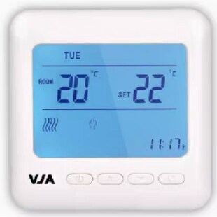 唯嘉控制V283T水地暖执行液晶温控器开关面板电热驱动器地暖温控