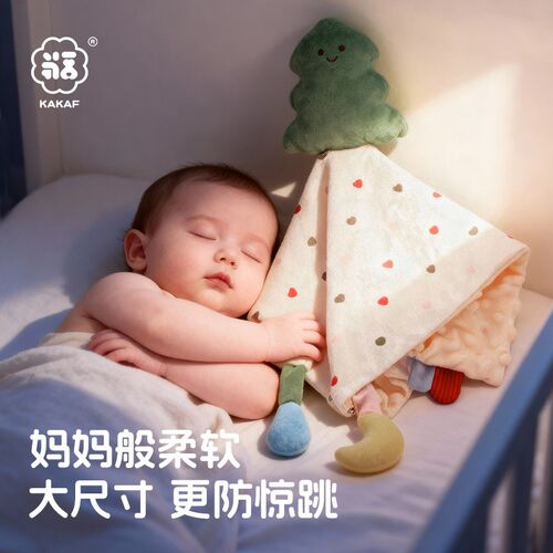 安抚巾婴b儿可入口阿贝贝安抚玩偶宝宝手握防惊跳新生安抚哄睡玩
