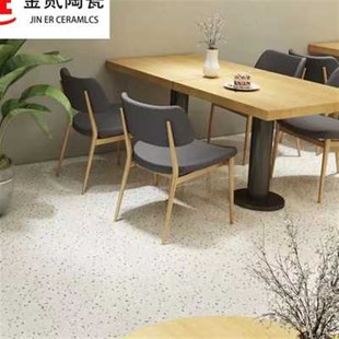 新款800x800亮光水磨石地砖商铺服装店厨卫地砖彩色连锁商铺网红