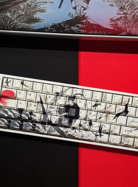 落日戏鸥正刻键帽适配wooting ez63 made68 美加狮 mu68pro rs7等