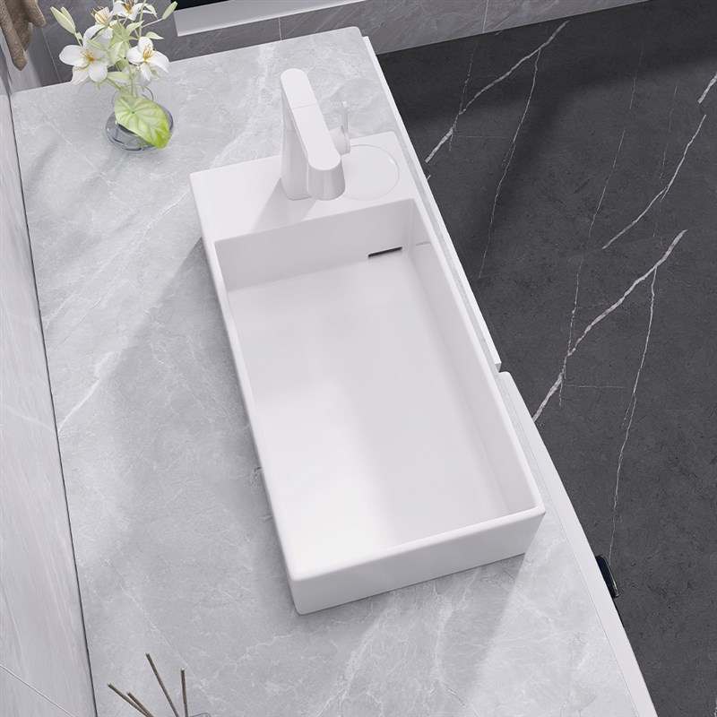 台上盆洗衣机洗手盆超窄30cm台控后侧排水横竖装阳台家用洗脸盆