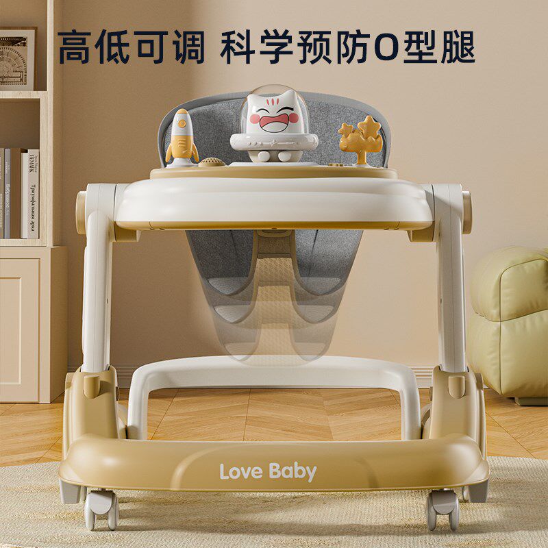 婴儿学步车多功能防摔防侧翻防o型腿女手推助步手推车音乐