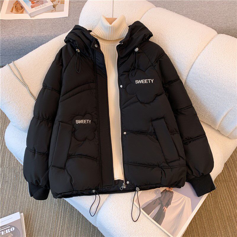 短款羽绒棉服女款2024r冬季新款爆款棉衣大码胖mm小个子面包服棉