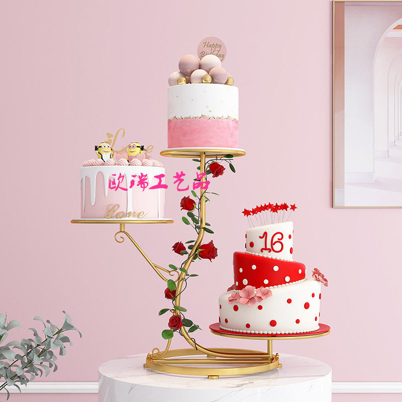 欧式新款多层蛋糕架子婚庆生日三层甜品展示点心模型支撑收纳托盘,住宅家具,其他架类,淘宝优惠券,粉丝福利购,淘宝优惠卷