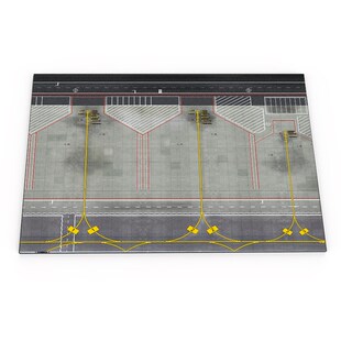 1:400 客机模型 经典实用三机位 机场 木质地台(宽体/窄体机位)