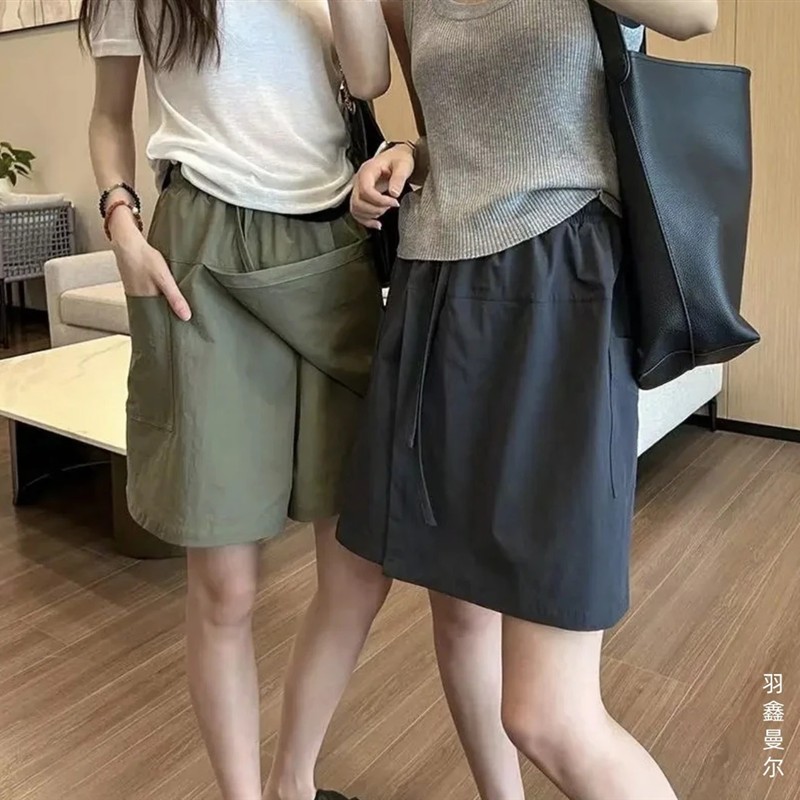 羽鑫曼尔设计感大码防晒短款工装裙裤女夏薄款美式显瘦半身裙裤