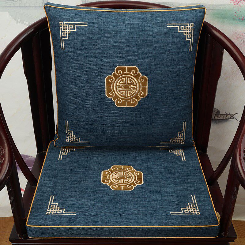 中式红木椅子垫实木圈椅太师椅靠垫茶桌椅垫定制藤椅坐垫靠背一体,居家布艺,椅垫,淘宝优惠券,粉丝福利购,淘宝优惠卷