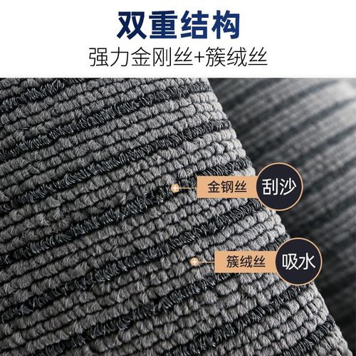 商用地毯定制logo酒店商场大门口防滑地垫迎宾门垫脚垫订定做尺寸