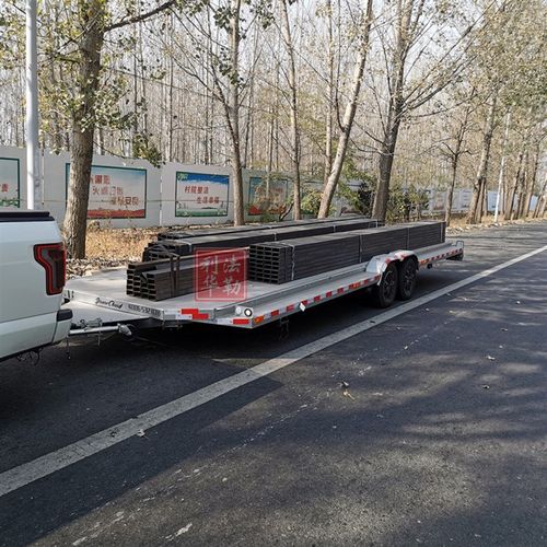 可上牌拖挂车拖挂房车底盘移动板房平板拖挂车厂区货物转运拖挂车