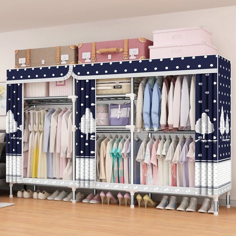 布衣柜钢管加粗加固加厚组装双人简易大号布艺超大号25230送手套,住宅家具,简易衣柜,淘宝优惠券,粉丝福利购,淘宝优惠卷