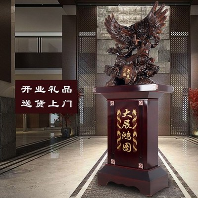 大型落地大鹏展翅老鹰摆件公司大展宏图鹰办公室大厅装饰开业礼品