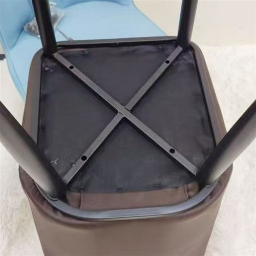 椅子腿支架替换凳子底座配件大全椅支撑架交叉四方方形铁艺凳子脚