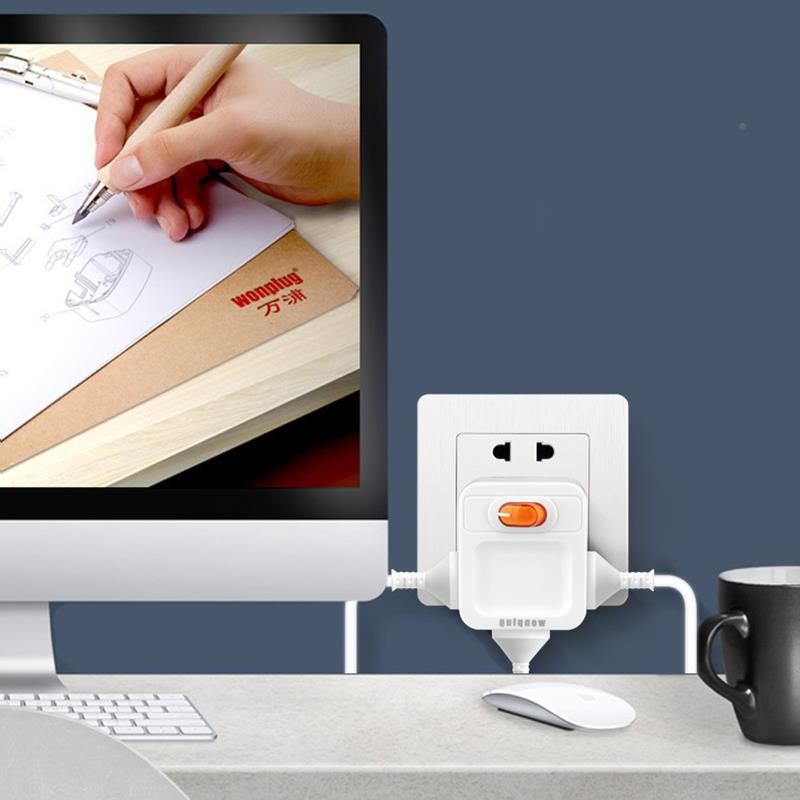 用魔方插转换器无线插排不家带座一转线三多用插头分插器91376多