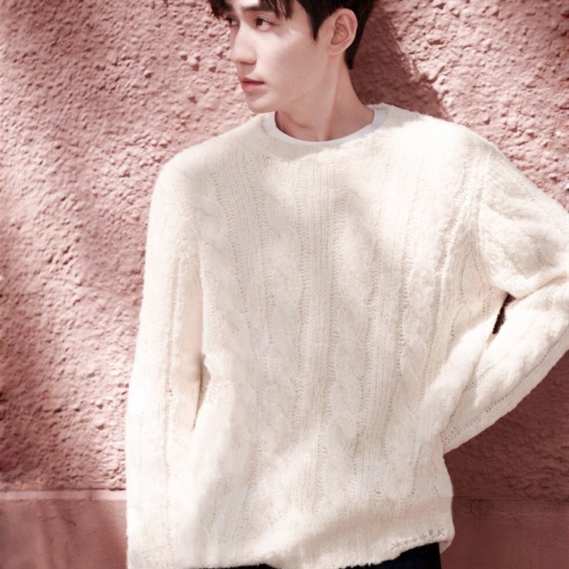 朱一龙慕白毛衣材料包 棒针手工编织制作毛线diy 美利奴