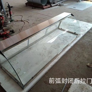 餐饮专用玻璃罩保温台钢化可定制防尘罩展示罩柜熟食店蛋糕柜食堂