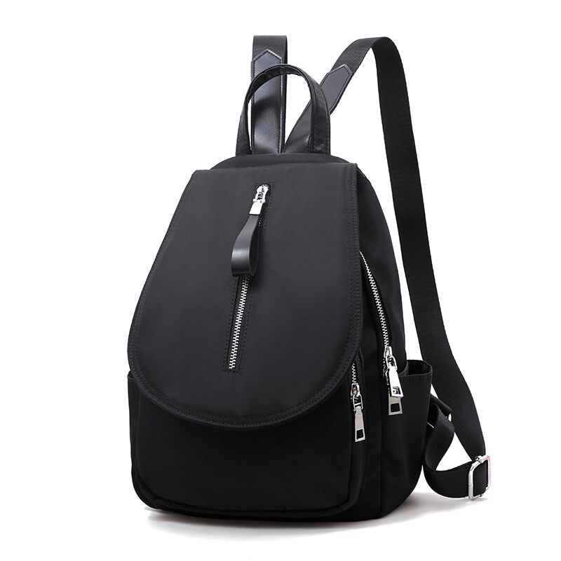 牛津布双肩包女士2024新款时尚百搭休闲尼龙帆布背包大容量旅行包