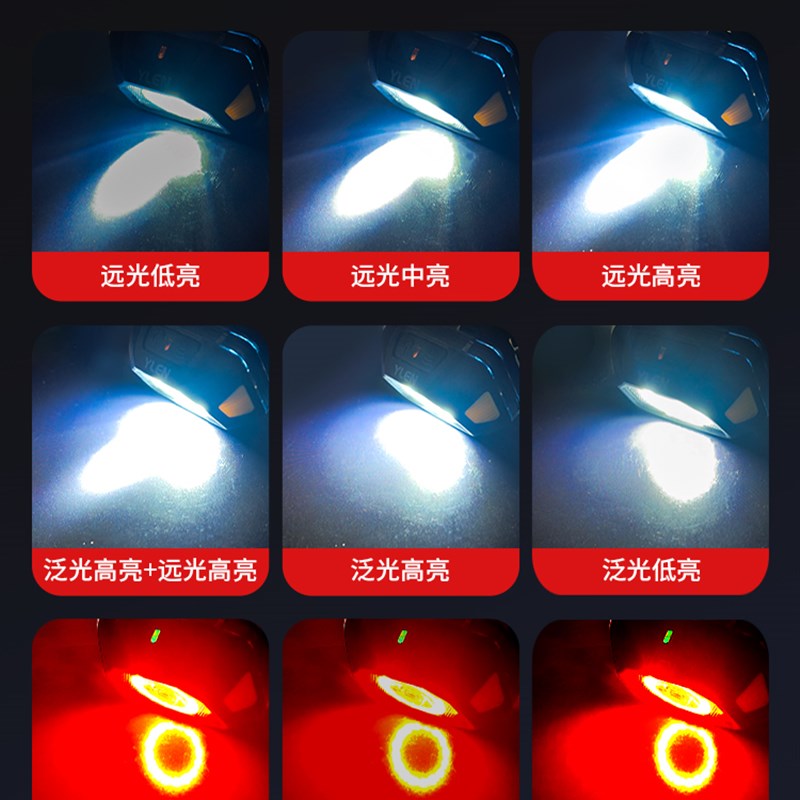 远霖头灯2025新款强光超亮户外登山头戴式照明灯长续航钓鱼专用灯