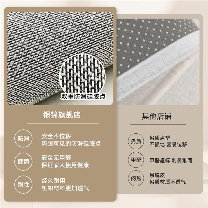 书房地毯侘寂风电脑椅地垫家用耐脏免打理隔音脚垫防滑专用转椅垫
