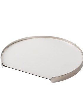 样板间简约金属皮革圆形托盘家居售楼处卧室桌面收纳盘装饰品摆件