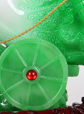 生肖马摆件玉白菜马到成功招财开业礼品乔迁办公室书房装饰工艺品