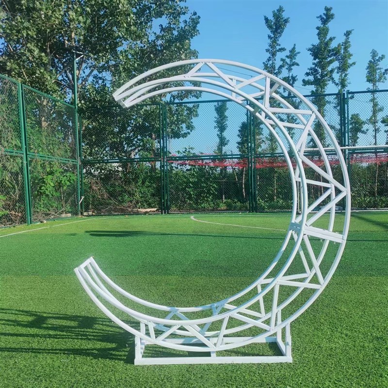 婚庆道具月亮花艺摆件求婚拱门婚礼堂背景舞台装饰摆件订婚宴布置