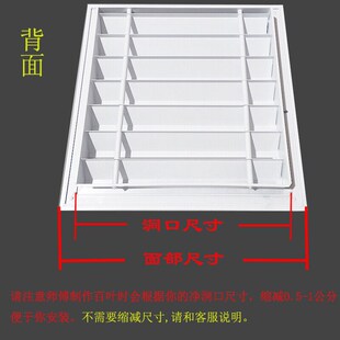 新款防雨百叶窗百叶风口铝合金百叶窗透气固定式防雨卫生间回通出