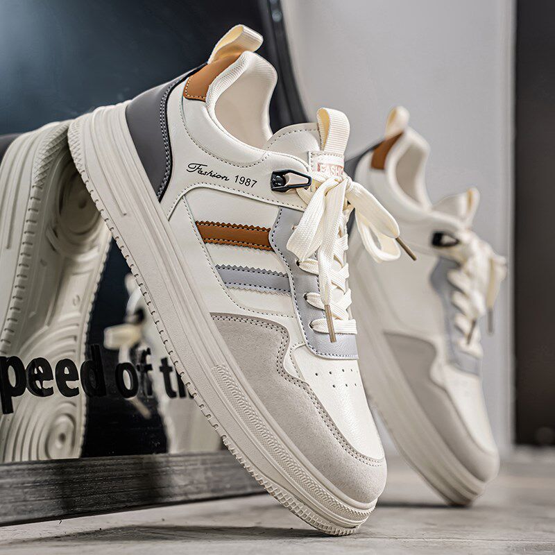 男鞋新款2025夏季透气防臭小白鞋男款潮流百搭软底轻便休闲运动