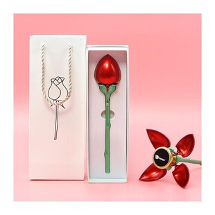 玫瑰花戒指盒子惊喜打一枝首饰盒戒指吊坠饰品盒珠宝收纳盒自动开