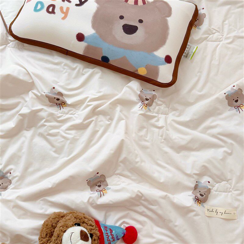 A类母婴级儿童冰皮夏凉被宝宝大豆纤维夏薄被子幼儿园凉感空调被