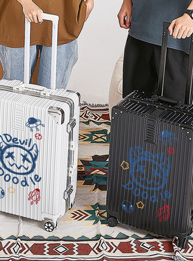 行李箱20寸直角女mins卡通爆款学生旅行拉杆箱男密码箱大容量28寸