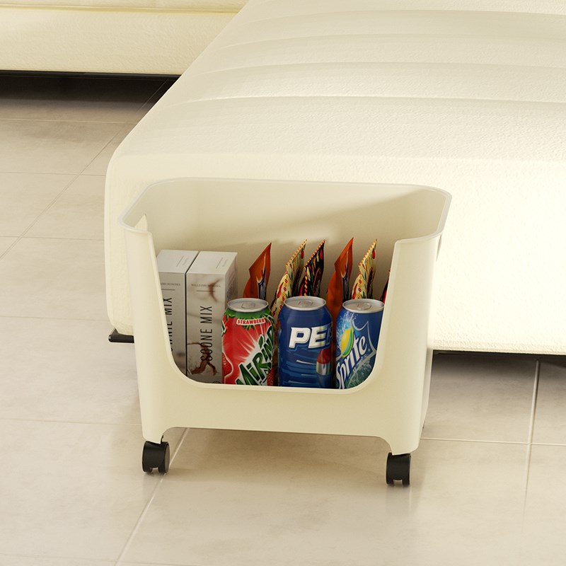 书架置物架落地多层可移动带轮小推车零食杂物桌面旁阅读收纳书柜