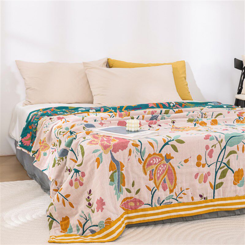 多层纯棉b纱布被子大人午休沙发盖毯夏季毛巾被纯棉双人毯子床单