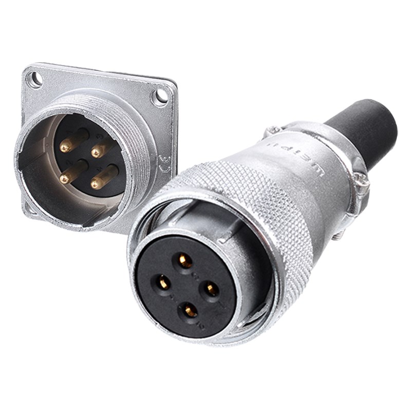 威浦工业航空插头插座WS24 2芯3芯4芯10芯12芯19芯母头+公座 反装