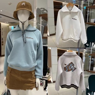 韩国高尔夫女装薄绒外套2025秋冬新款休闲运动golf球服女士卫衣潮