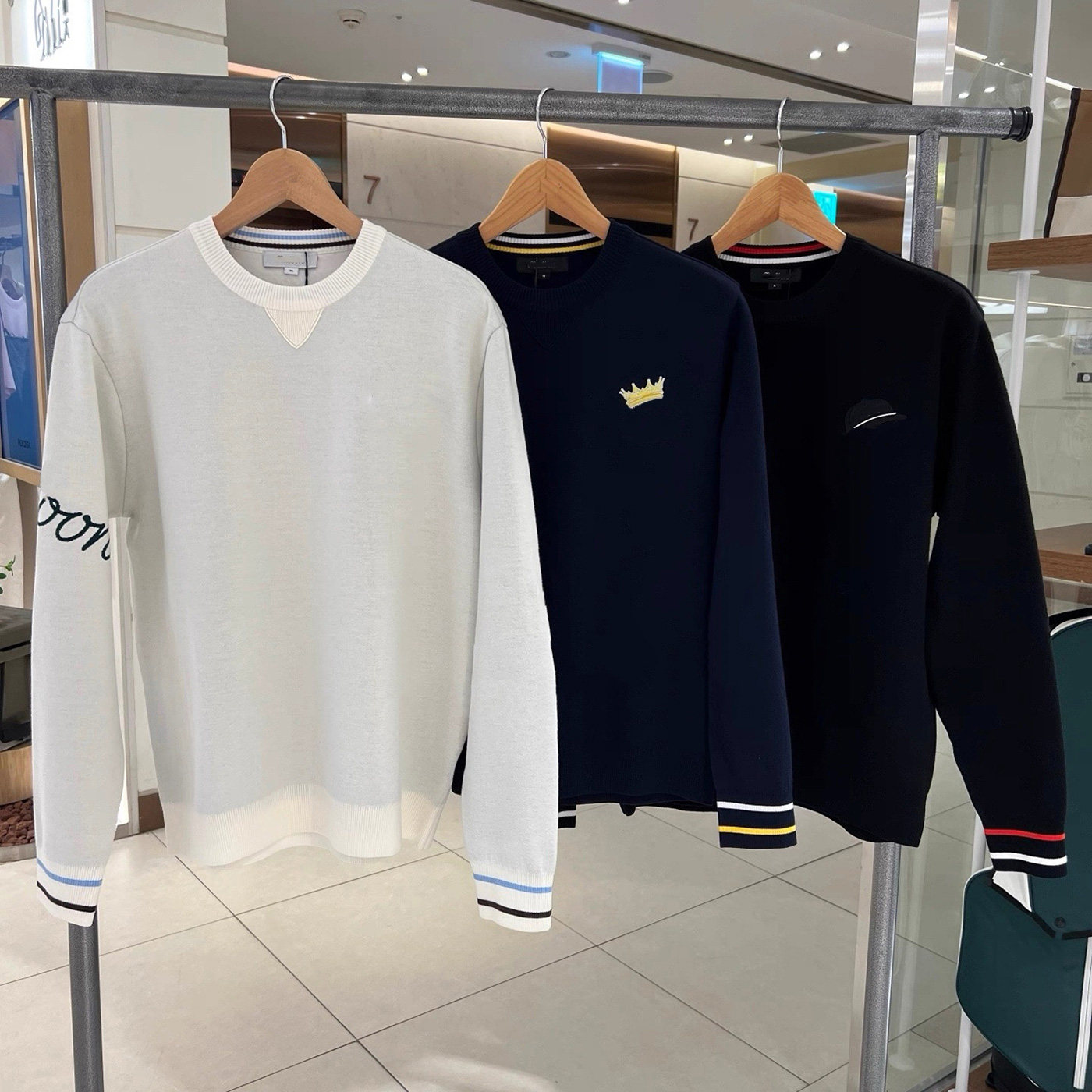 韩国高尔夫球服男士毛衣2025秋冬百搭休闲golf运动长袖针织外套男