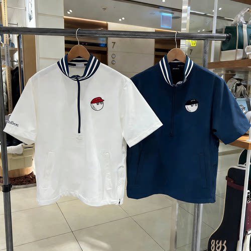 韩国高尔夫服装男士短袖t恤