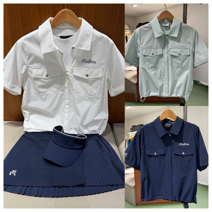 韩国原单高尔夫服装女士速干短袖上衣26夏季休闲凉感golf运动球服
