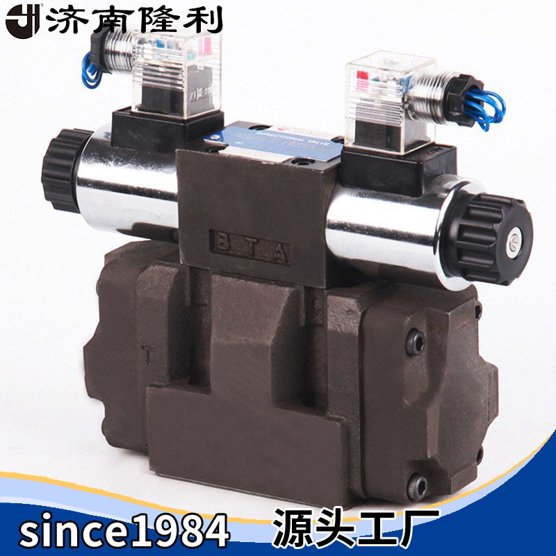 济南隆利电液换向方向阀4WEH10E/J 10通径板式连接高压液压阀现货