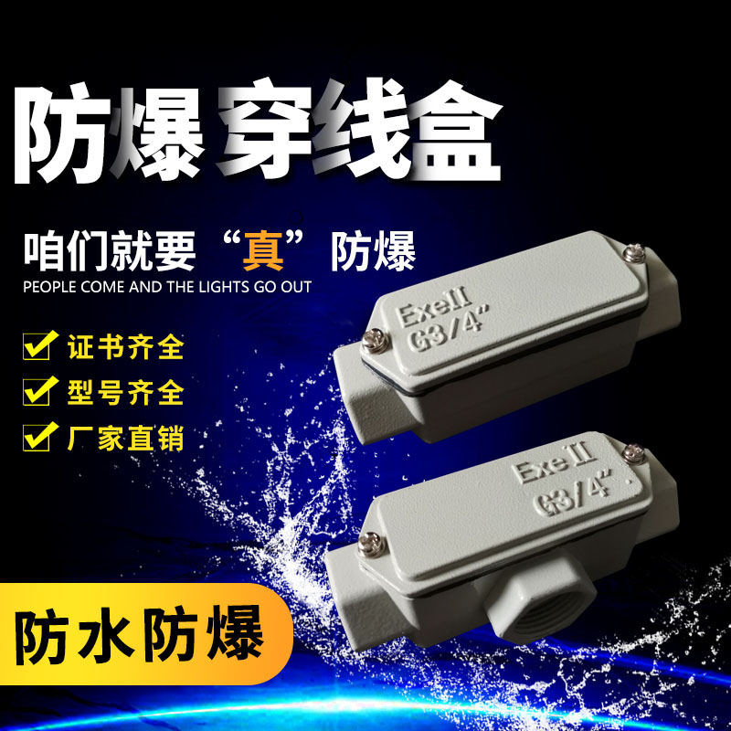 BHC型防爆穿线盒 DN70 DN80 DN100三通四通弯通 过线盒