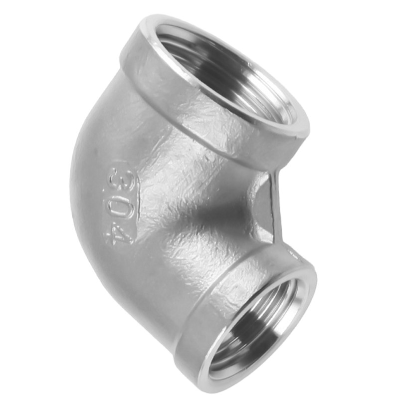 304不锈钢变径弯头4分变6分转1寸内丝弯头90度异经内牙水管接头