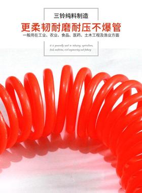 三气管6m气/9m/12/1m5m弹簧管风管空压机气泵管配件DUSP铃U弹簧管