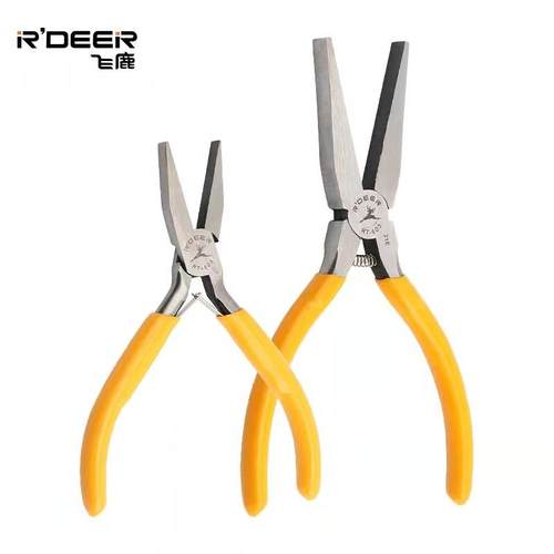 厂家无平牙扁嘴钳5寸6寸工口钳钳无齿平QDQ咀平口手钳非绑钩钳